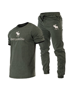 ست تیشرت و شلوار اسپرت Abercrombie & Fitch مدل 38011